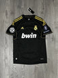 Real Madrid 2011/12 Third Retro Football Shirt - Black & Gold, Ronaldo #7, Men’s Size M